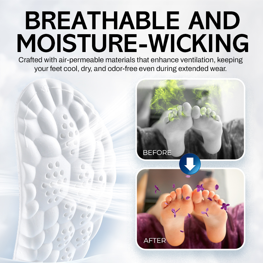 NEGUSY Shock-Absorbing Arch Support Orthotic Insoles