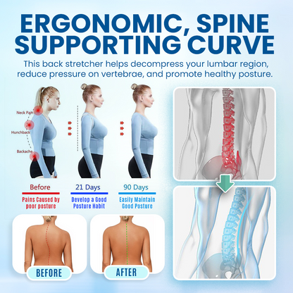Adjustable Lumbar Stretcher & Acupressure Massager