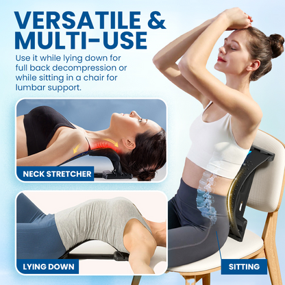 Adjustable Lumbar Stretcher & Acupressure Massager