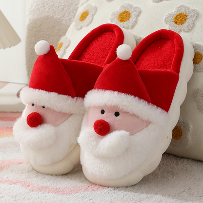 Christmas Cotton Plush Slippers