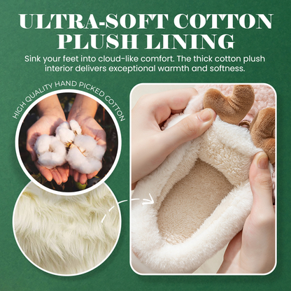 Christmas Cotton Plush Slippers