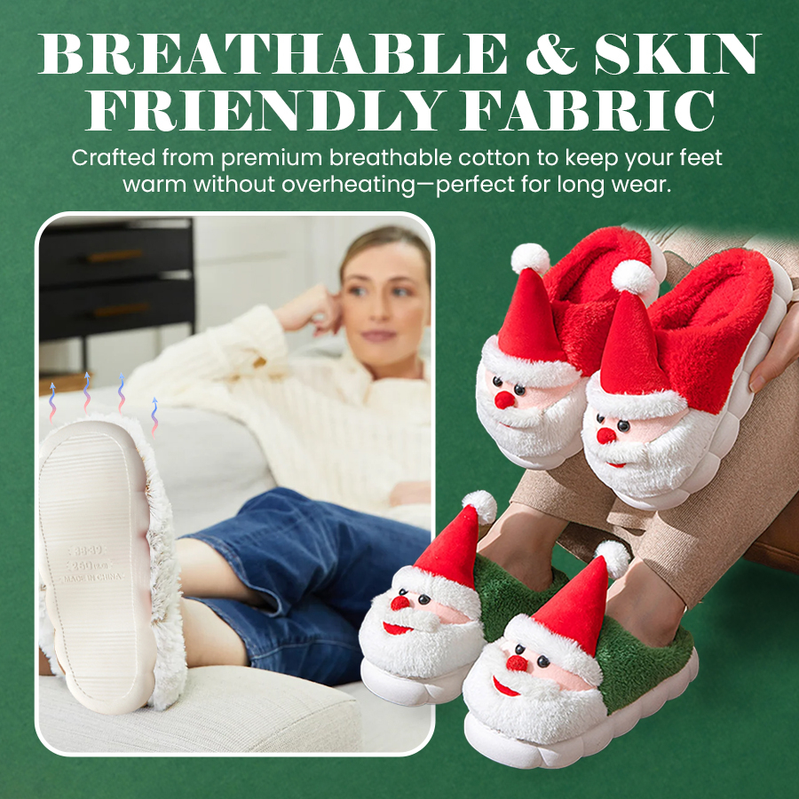 Christmas Cotton Plush Slippers