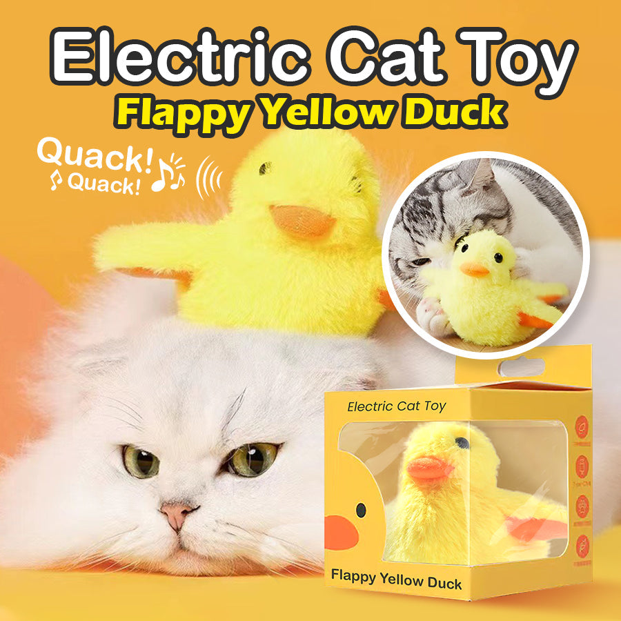 Electric Cat Toy - Flappy Yellow Duck