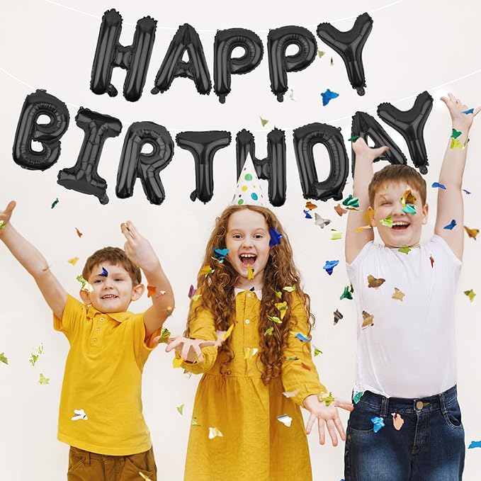 Happy Birthday Balloons Banner 16 Inch