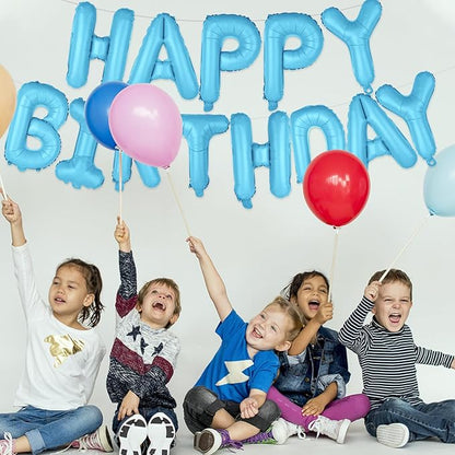 Happy Birthday Balloons Banner 16 Inch