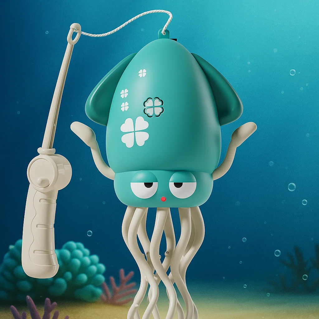 Green Octopus+ Fishing Rod