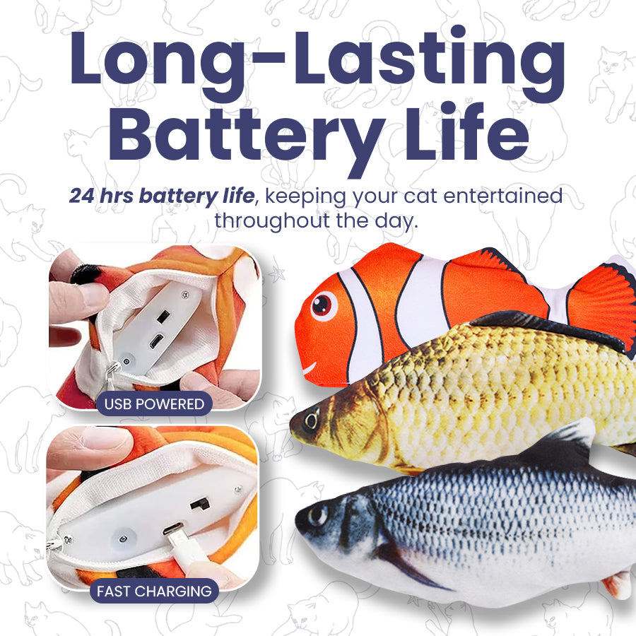 Catnip Electric Jumping Simulation Fish 🐟Cat Toy