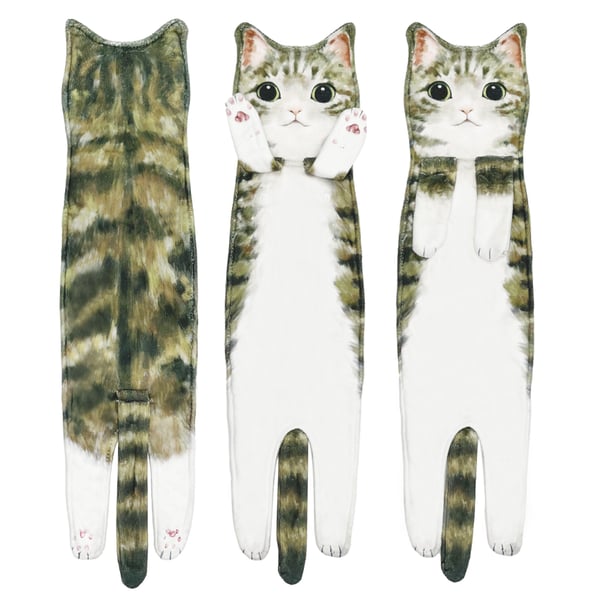 🎁 Early Christmas Sale 🎅 Funny Cat Hand Towels