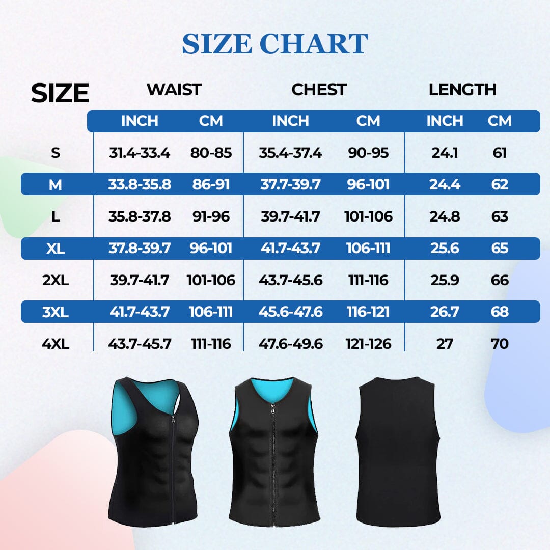 MANSON Gynecomastia Compress Zipper Vest