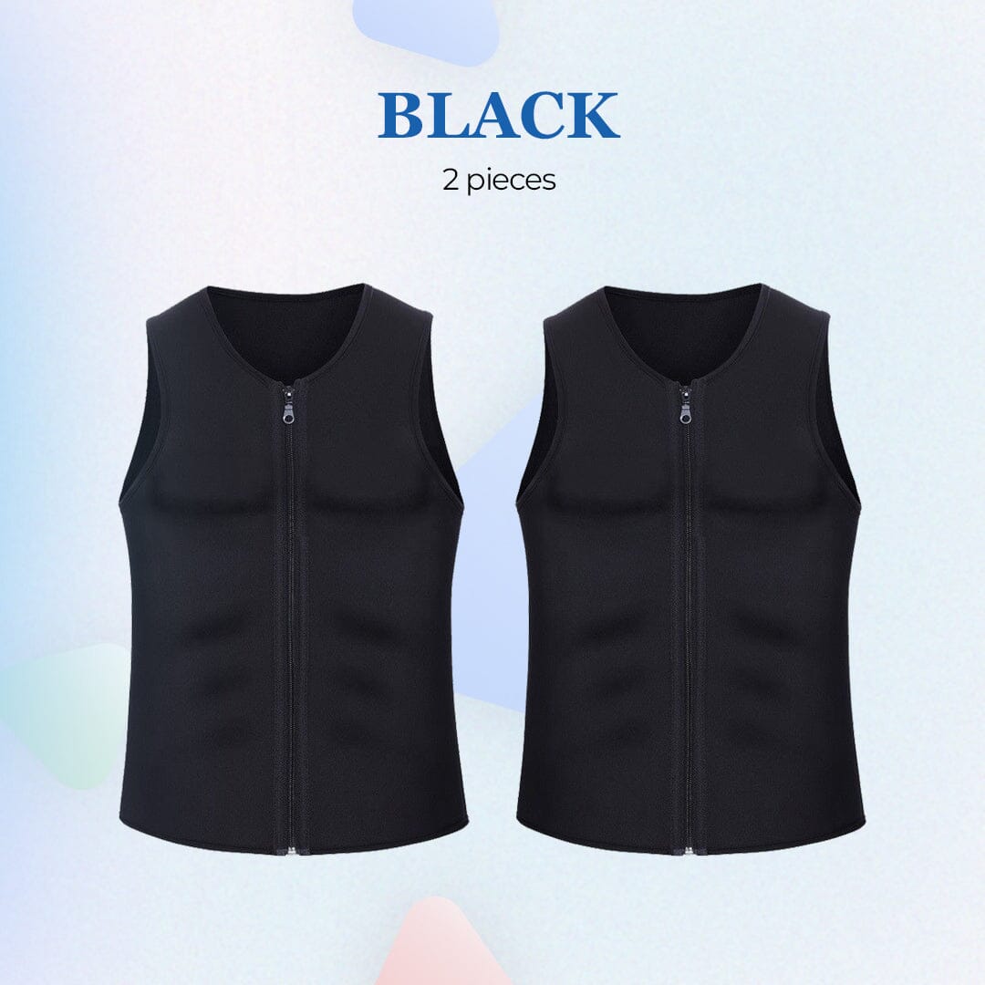 MANSON Gynecomastia Compress Zipper Vest