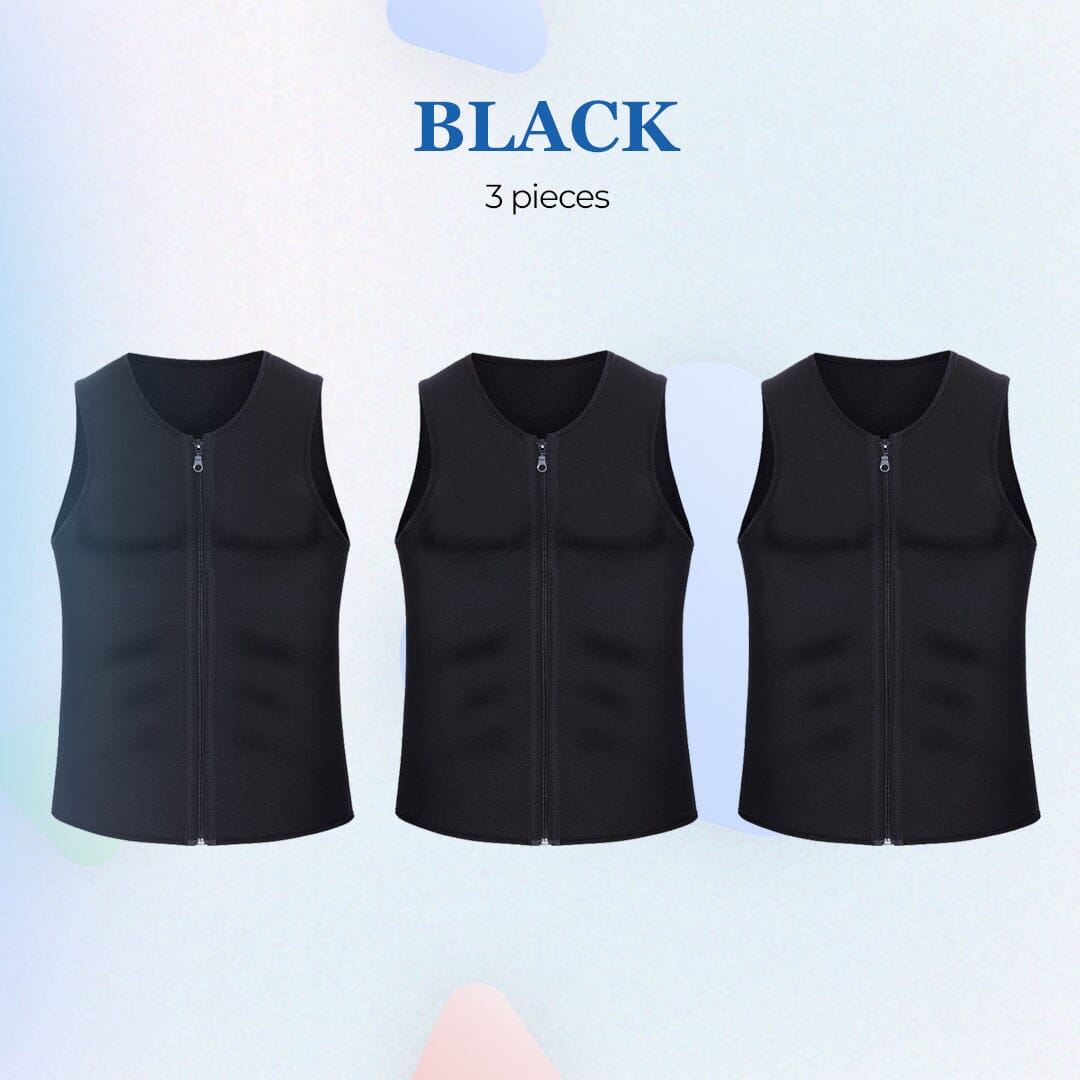 MANSON Gynecomastia Compress Zipper Vest