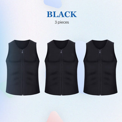 MANSON Gynecomastia Compress Zipper Vest