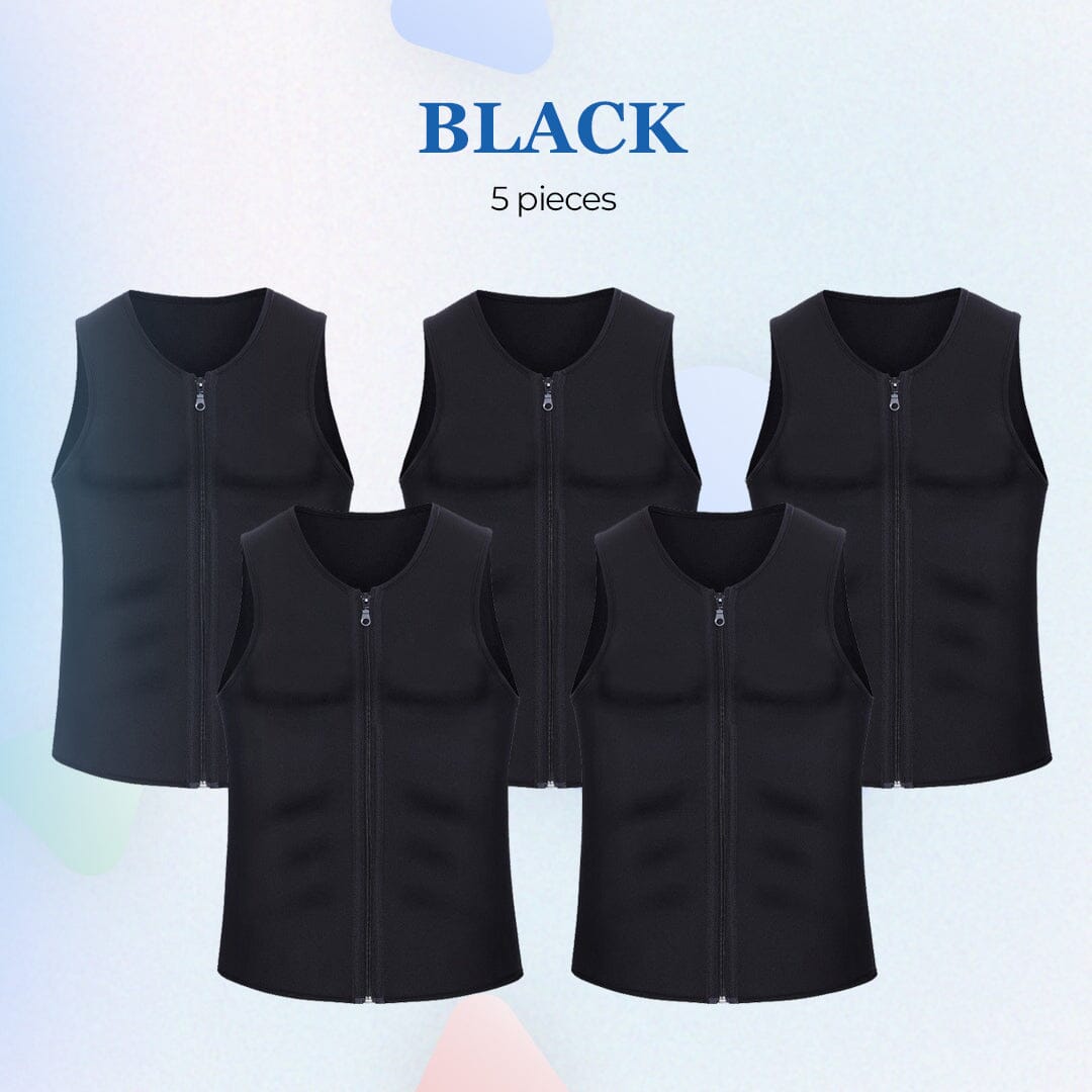 MANSON Gynecomastia Compress Zipper Vest