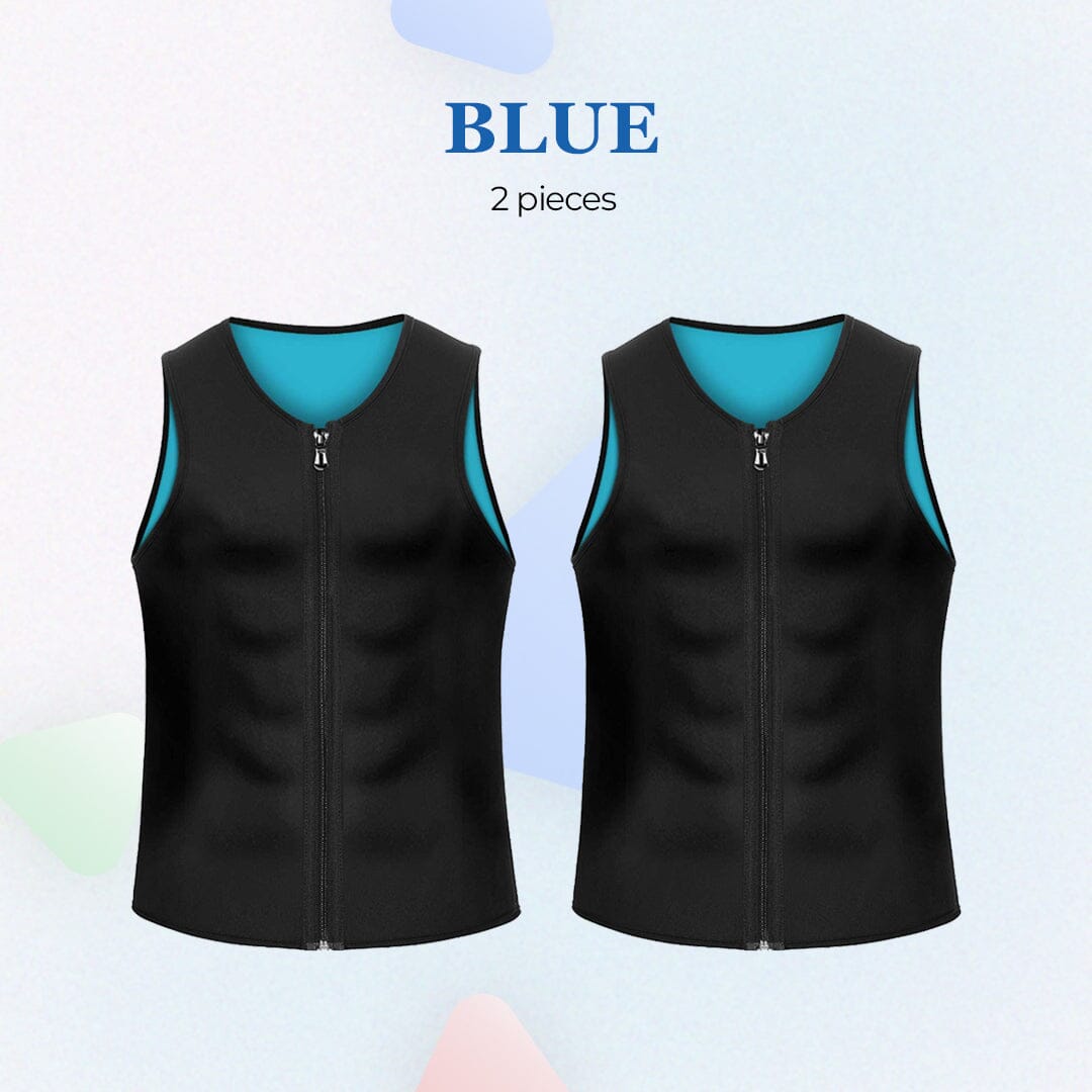 MANSON Gynecomastia Compress Zipper Vest