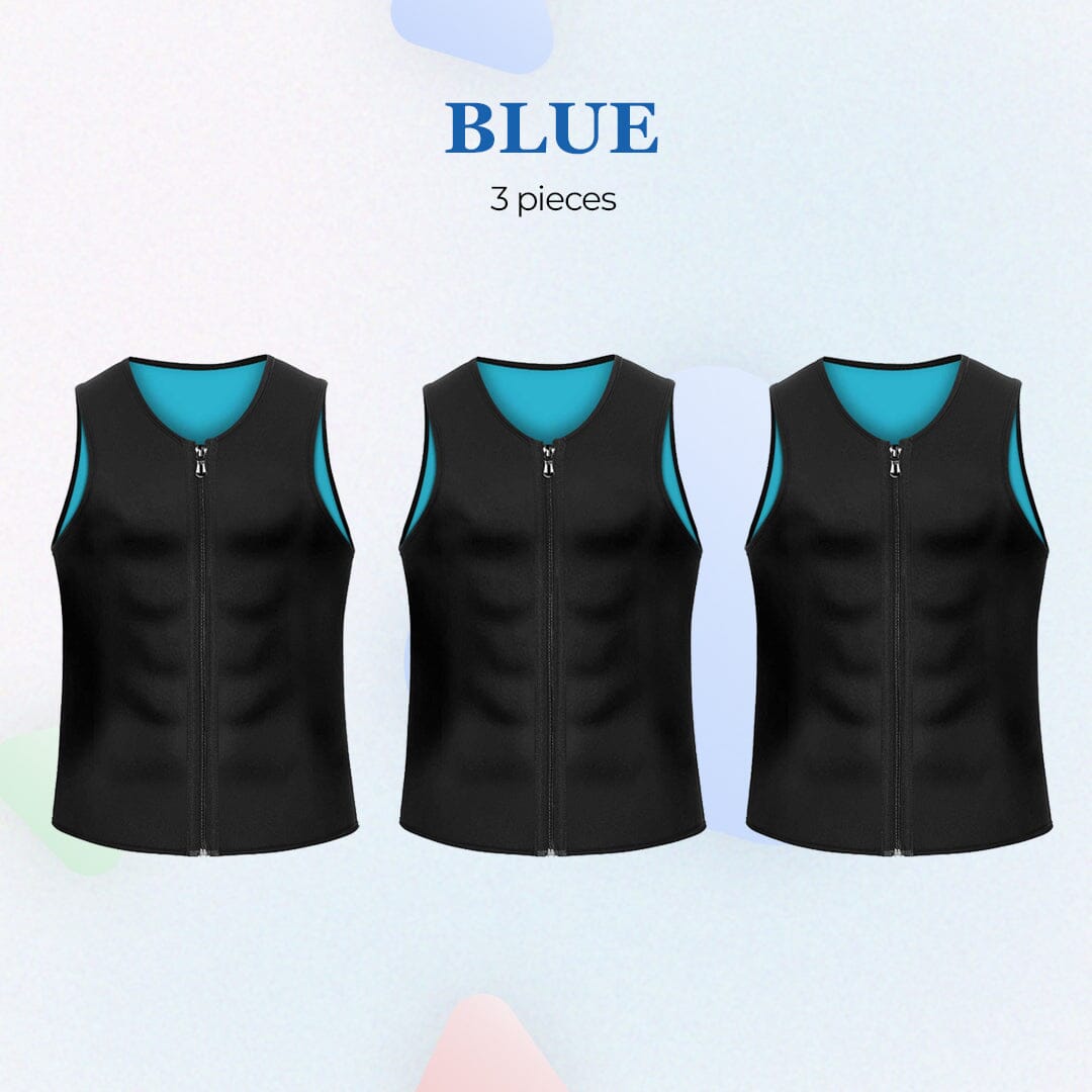 MANSON Gynecomastia Compress Zipper Vest